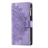 For Samsung Galaxy A71 5G Multi-Card Totem Zipper Leather Phone Case(Purple)