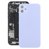 Glass Back Cover with Appearance Imitation of iP12 for iPhone XR(Purple)