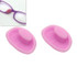 2 Pairs Glasses Accessories Bayonet Plastic Nose Pad Embedded Candy-colored Small Nose Pad Holder(Pink)