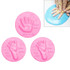 10 PCS Baby Care Air Dry Soft Clay Baby Hand and Foot Inkpad(Pink)