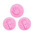 10 PCS Baby Care Air Dry Soft Clay Baby Hand and Foot Inkpad(Pink)