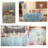 Tulle Roll 25 Yards 13cm Organza Laser Crafts Wedding Decoration Tulle Birthday Party Supplies(Blue)