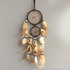 Home Decoration Retro Feather Dream Catcher Circular Feathers Wall Hanging Decor(YELLOW)