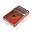 17-Tone Beginner Finger Piano Deer Head Kalimba Thumb Piano(Coffee Kit)