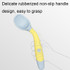 Children Eating Training Tableware Baby Bendable Silicone Soft Spoon, Color: Yellow