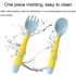 Children Eating Training Tableware Baby Bendable Silicone Soft Spoon, Color: Yellow