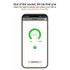 Findmy Tag Special Shape Smart Bluetooth Anti- lost Alarm Locator Tracker(Black)