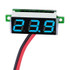 10 PCS 0.28 inch 2 Wires Adjustable Digital Voltage Meter, Color Light Display, Measure Voltage: DC 2.5-30V (Blue)