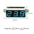 10 PCS 0.28 inch 2 Wires Adjustable Digital Voltage Meter, Color Light Display, Measure Voltage: DC 2.5-30V (Blue)