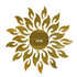 Sunflower Mirror Wall Sticker Bedroom Living Room Decoration Wall Stickers(Gold)