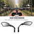 Motorcycle Wide View Rear View Mirror Bicycle Reflector, Color: Ellipse Right