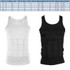 Men Slimming Body Shaper Vest Underwear, Size: XL(Black)