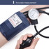 Manual Blood Pressure Watch With Stethoscope Double Tube Double Head Old Sphygmomanometer Arm Type Sphygmomanometer