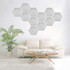 12 PCS Hexagonal Color Decorative Acoustic Panels, Random Color Delivery(9 mm 3.7 KG Type)