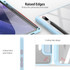 For Samsung Galaxy Tab S8+ / Tab S8 Plus /  Tab S7 FE / Tab S7+ DUX DUCIS TOBY Series Antiskid PU Leather + PC + TPU Horizontal Flip Case with Holder & Pen Slot & Sleep / Wake-up Function(Blue)