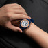 SKMEI 1758 Multifunctional LED Digital Display Luminous Silicone Strap Electronic Watch(Dark Blue)