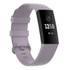 Color Buckle TPU Wrist Strap Watch Band for Fitbit Charge 4 / Charge 3 / Charge 3 SE, Size: S(Light Purple)