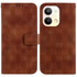 For OPPO Reno9 Pro Double 8-shaped Embossed Leather Phone Case(Brown)