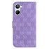 For Realme 10 4G Double 8-shaped Embossed Leather Phone Case(Purple)