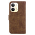 For OPPO Reno9 Pro Little Tiger Embossed Leather Phone Case(Brown)