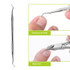 2 in 1 Nail Clipper for Paronychia Stainless Steel Olecranon Nail Nipper & Ingrown Nail Lifter(Black)