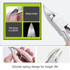 2 in 1 Nail Clipper for Paronychia Stainless Steel Olecranon Nail Nipper & Ingrown Nail Lifter(Black)