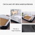 Dog Bone Pattern Big Soft Warm Kennel Pet Dog Cat Mat Blanket,with Rattan Mat Size: XXS, 453015cm (Light Grey)