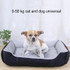 Dog Bone Pattern Big Soft Warm Kennel Pet Dog Cat Mat Blanket,with Rattan Mat Size: XXS, 453015cm (Light Grey)