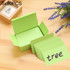 5 Boxes (About 90 PCS in One Box) Blank DIY Greeting Card Graffiti Rounded Small Card Blank Small Handwritten Paper Card Message Word Card(Green)