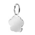 5 PCS Metal Pet Tag Zinc Alloy Identity Card Footprint Lettering Dog Tag(Silver)