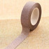 Flash Washi Sticky Paper Tape Label DIY Decorative Tape, Length: 10m(Coffee)