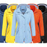 Casual  Women Waterproof Waist Hooded Long Coat, Size:XXL (Water Blue)