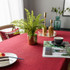Solid Color Waterproof Tablecloth Linen Rectangular Tablecloth, Size:140x300cm(Red)