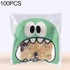 100 PCS Cute Big Teech Mouth Monster Plastic Bag Wedding Birthday Cookie Candy Gift OPP Packaging Bags, Gift Bag Size:7x7cm(Green)