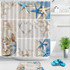 2 PCS Colorful Beach Conch Starfish Shell Polyester Washable Bath Shower Curtains, Size:180X200cm(Fishnet Shell)