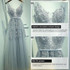 Sexy V-neck Evening Dress Robe Tulle Applique Evening Dresses, Size:XXXL (White Half Sleeve)