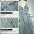 Sexy V-neck Evening Dress Robe Tulle Applique Evening Dresses, Size:XXXL (White Half Sleeve)