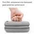 Baona BN-F027 Double-Layer Mobile Hard Disk Storage Bag EVA Hard Shell Hard Disk Protective Cover(Gray)