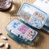 FY-8833 Detachable Medicine Storage Box Large Capacity Eight-compartment Plastic Pill Box(Blue)