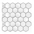 2 PCS 3D Crystal Epoxy Self-Adhesive Wall Sticker Bathroom Simulation Tile Sticker(MT1069)