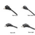 5 PCS 90 Degree Micro Male To Female Extension Cable(Down Bend)