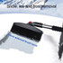 3-in-1 Car Snow Shovel Brush Kit Stainless Steel Retractable Ice Scraper(Black)