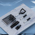 3-in-1 Car Snow Shovel Brush Kit Stainless Steel Retractable Ice Scraper(Silver)