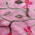 Autumn and Winter National Style Wild Peach Blossom Embroidery Pattern Long Lace Scarf Silk Scarf, Size:172 x 70cm(Red Wine)