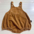 Autumn Corduroy Baby Overalls Jumpsuit (Color:Coffee Size:80cm)