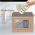 17E Home Mini Electronic Security Lock Box Wall Cabinet Safety Box without Coin-operated Function(Obsidian Black)