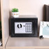 17E Home Mini Electronic Security Lock Box Wall Cabinet Safety Box without Coin-operated Function(Obsidian Black)