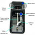 Electric Easy Automatic Cigarette Rolling Machine Tobacco Injector Maker Roller EU Plug(Blue)