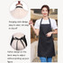 2 PCS 0058 Cafe Nail Shop Waterproof Apron Polyester Material Home Work Apron(Coffee Color)