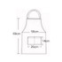 2 PCS 0058 Cafe Nail Shop Waterproof Apron Polyester Material Home Work Apron(Coffee Color)